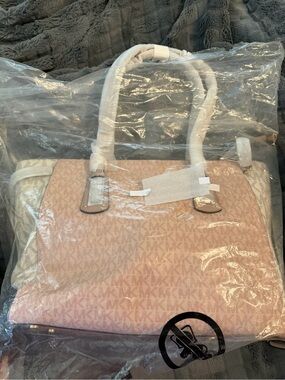 Michael Kors Blush Pink Large Logo Tote